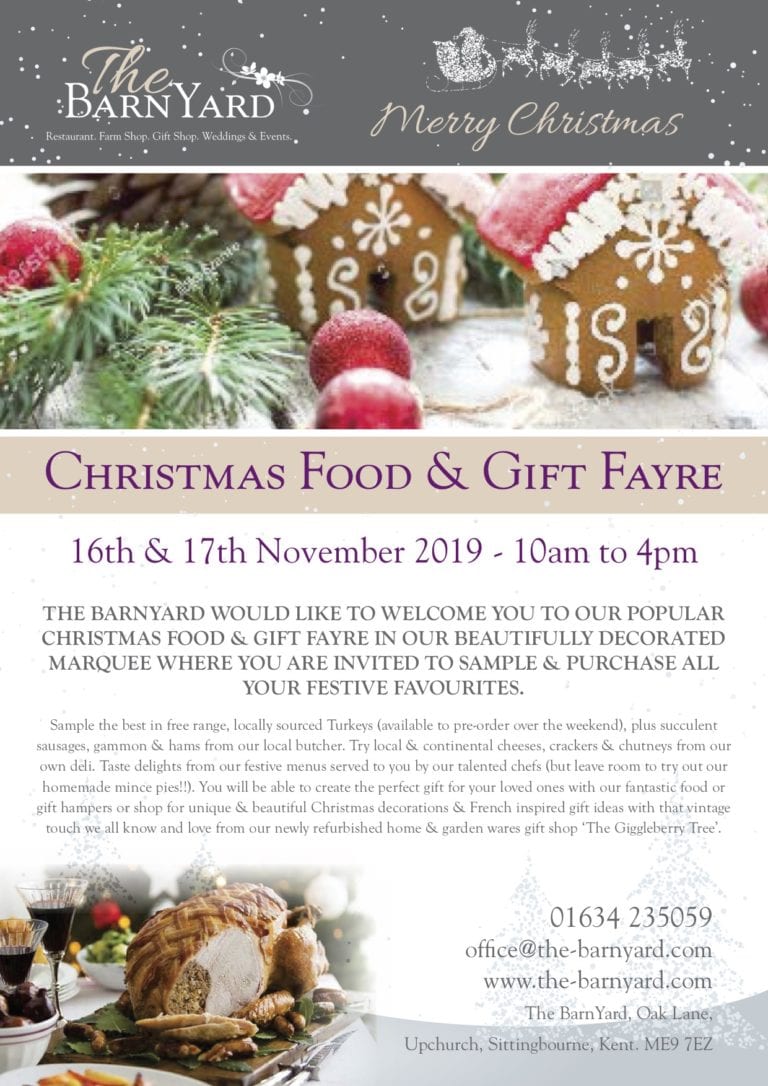 Christmas Food and Gift Fayre - 16th and 17th November 2019